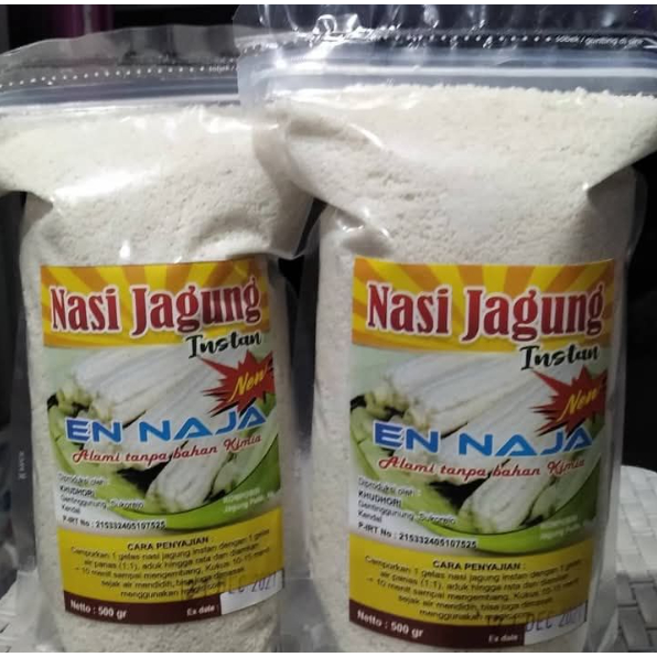 

Nasi Jagung Instan Ennjaja