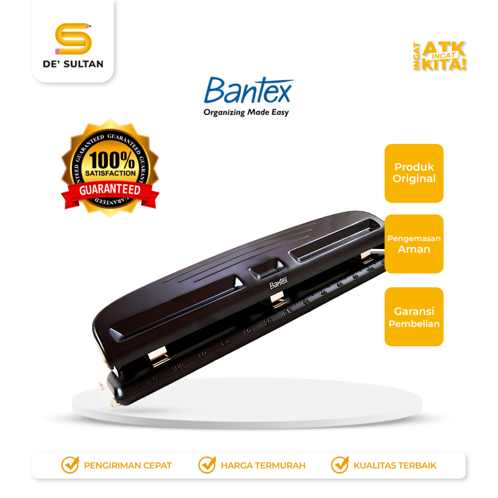 

BANTEX 3 PEMBOLONG KERTAS/ HOLE PUNCH BD6333 (1PC)