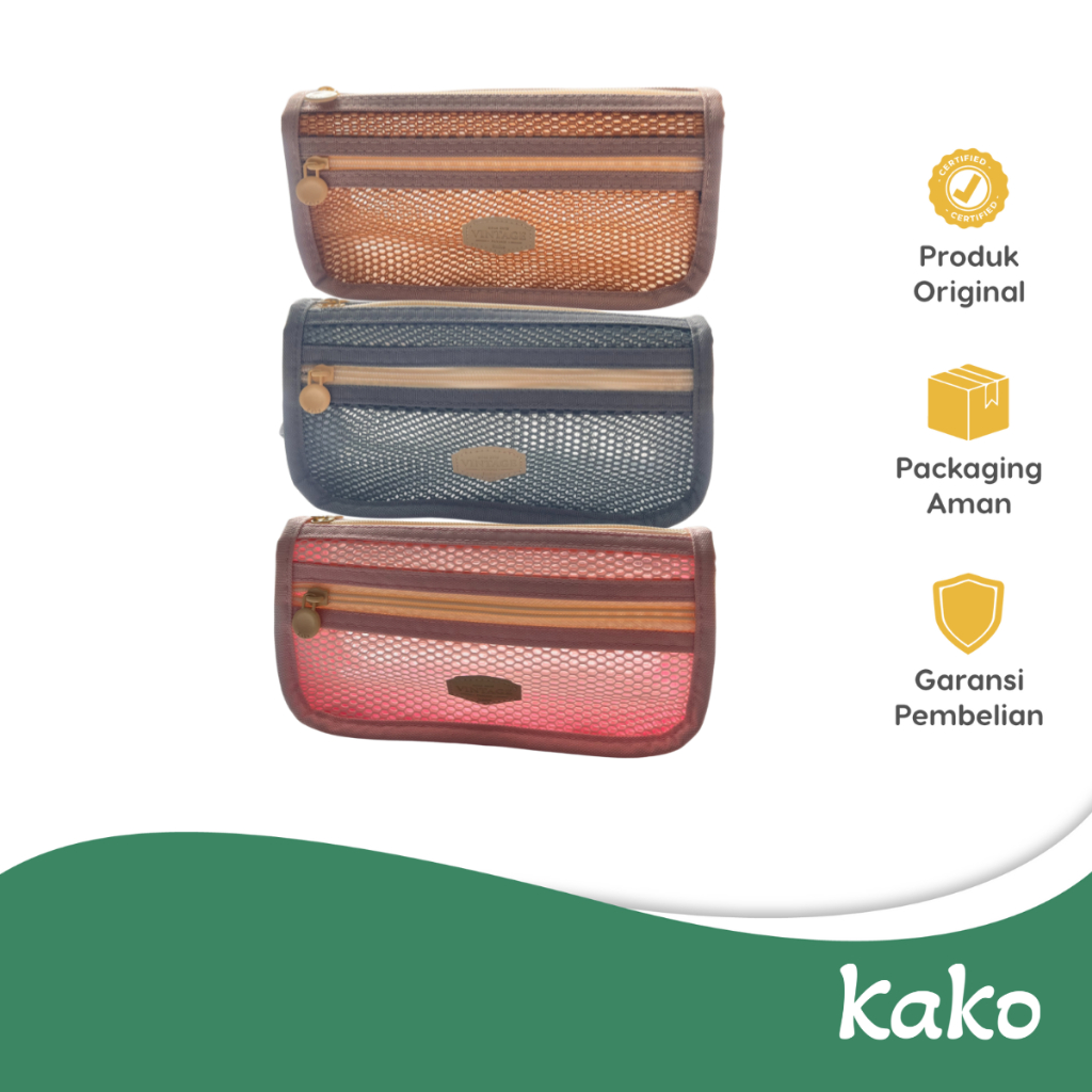 

KAKO PENCASE LARGE DOUBLE POCKET NET KK-806XFW