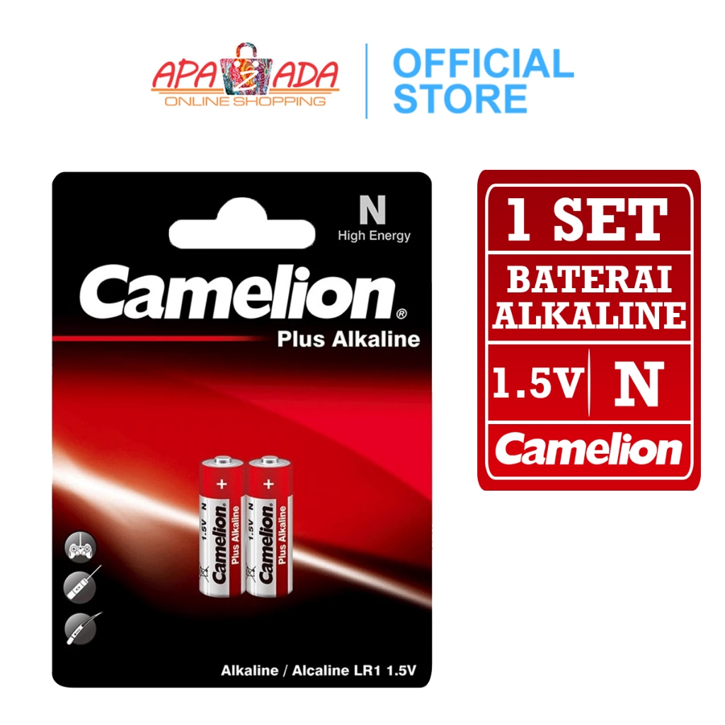 Apazada - Baterai Tipe N Camelion Alkaline Isi 2 / Batu Batrai LR1 / Batre N