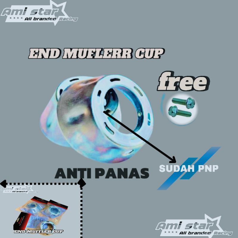 END MUFFLER PLASTIK ANTI PANAS VARIO CORONG KNALPOT MIO END MUFFLER BERKUALITAS.