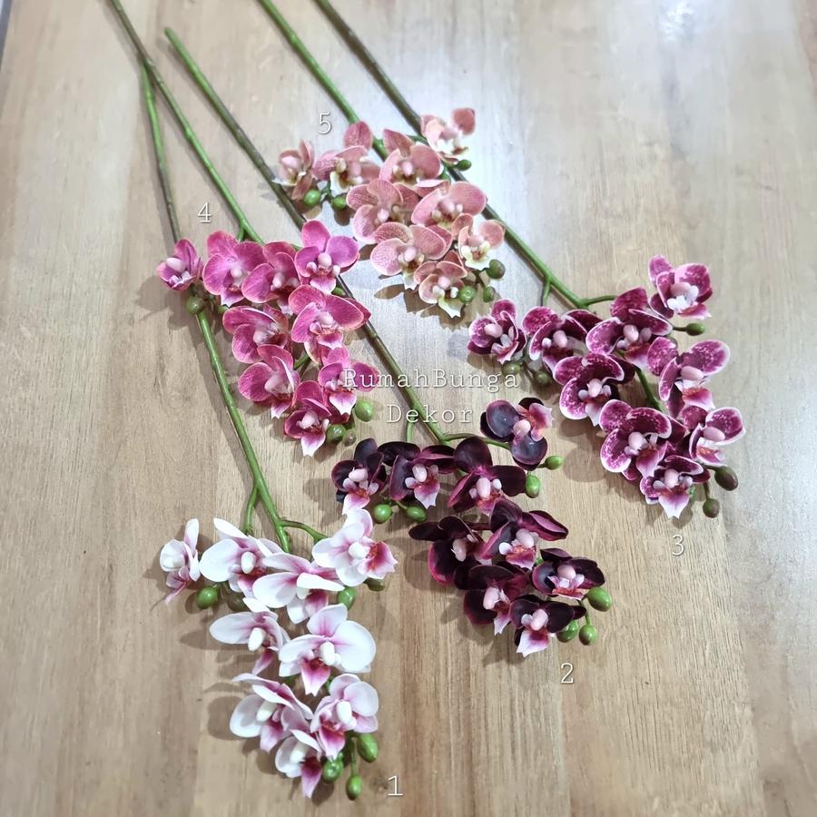 Anggrek Latex Mini Artificial ( Ada 8 Warna )