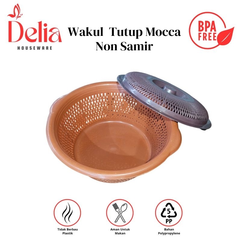WAKUL TUTUP MOCCA - BESEK NASI HAJATAN TUTUP - WAKUL TUTUP BERKATAN PLASTIK TEBAL