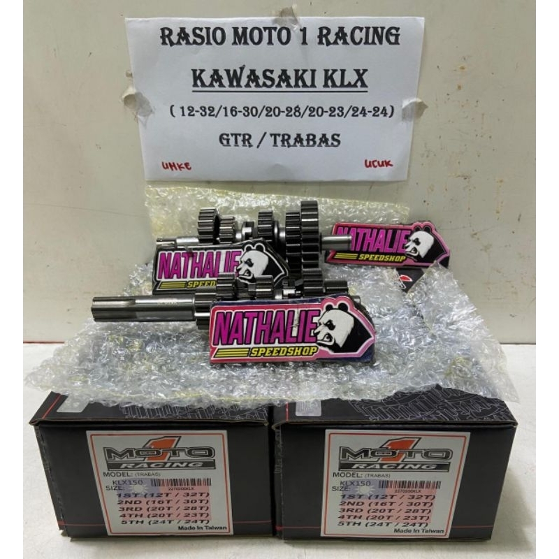 RASIO MOTO 1 KAWASAKI KLX (12-32/16-30/20-28/20-23/24-24) GTR / TRABAS