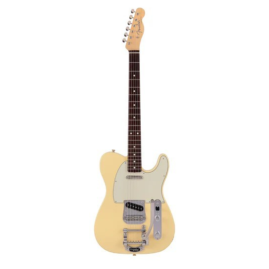 Fender Japan Ltd Ed Traditional 60s Telecaster Electric Guitar w/Bigsby, Vintage White//F03-531-1200