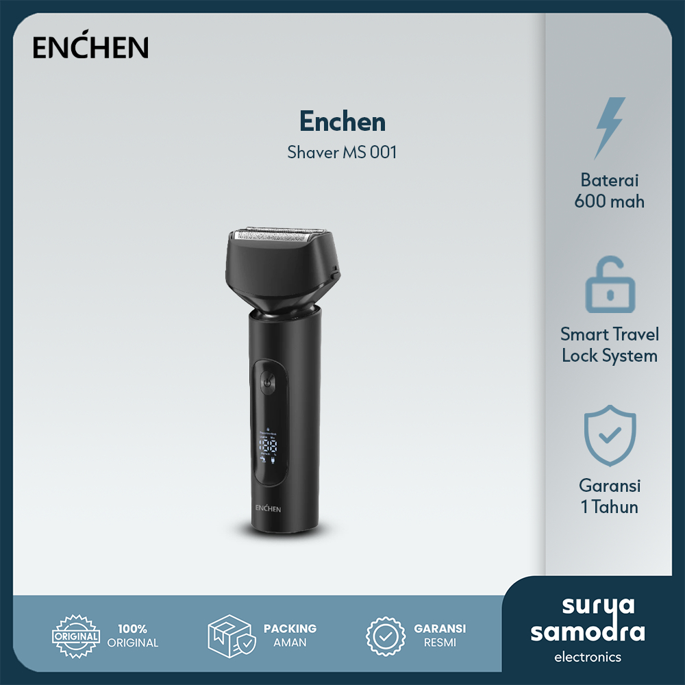 ENCHEN MS001 Shaver Alat Cukur Jenggot Kumis Elektrik IPX7 Waterproof Portable