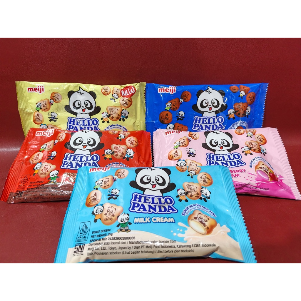 

Hello Panda Biskuit Isi Krim Varian Rasa 25g - Chocolate | Caramel | Strawberry | Milk