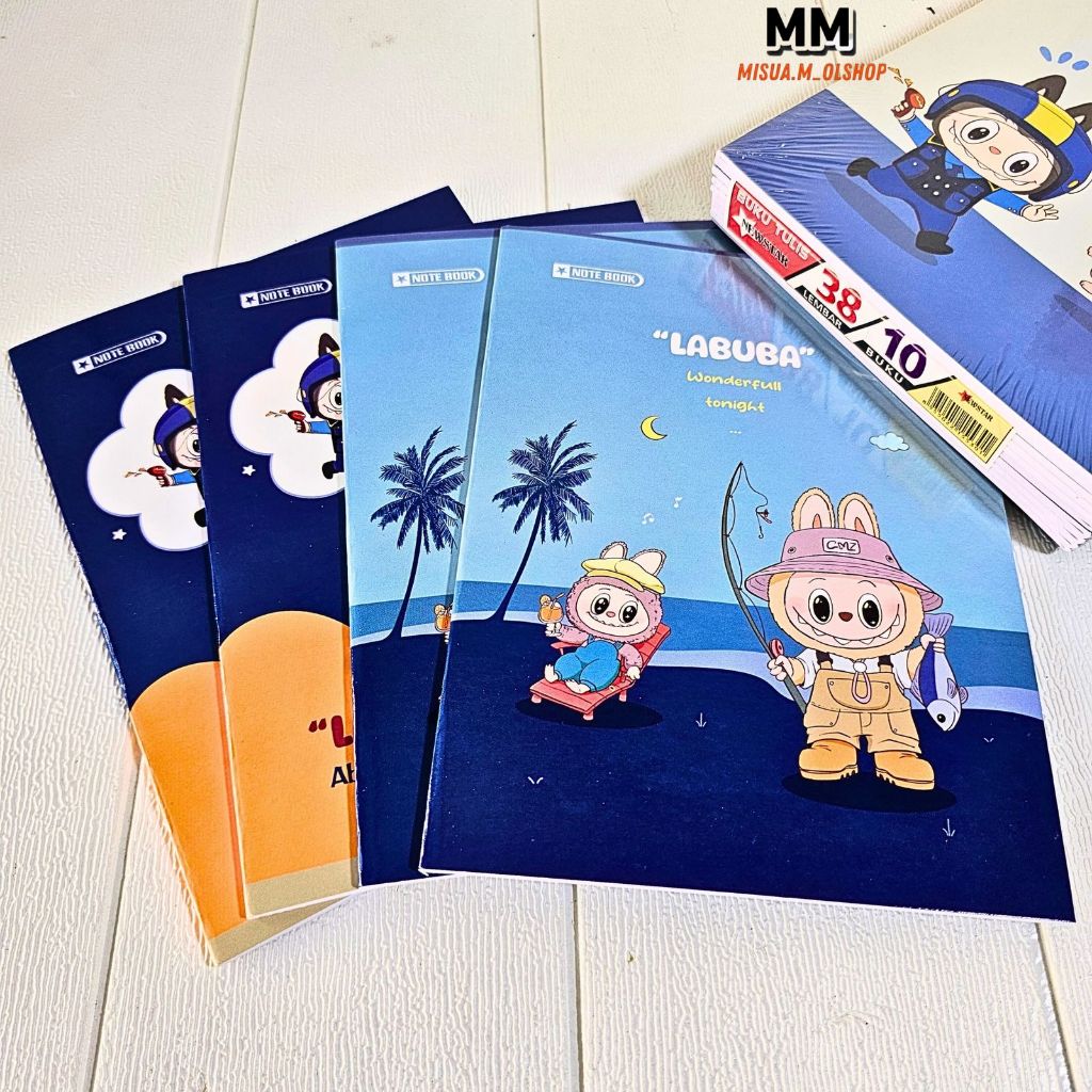 

(10PCS) BUKU TULIS NEWSTAR KARAKTER LABUBU DAN KUROMI /BUKU TULIS ISI 38 LEMBAR/BUKU TULIS UKURAN PENDEK/KWARTO