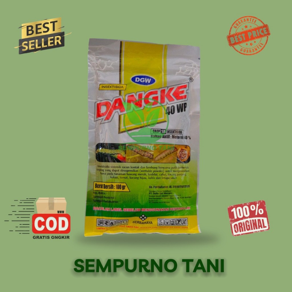 INSEKTISIDA - DANGKE 40 WP - 100 GRAM - Metomil - DGW integrate endure