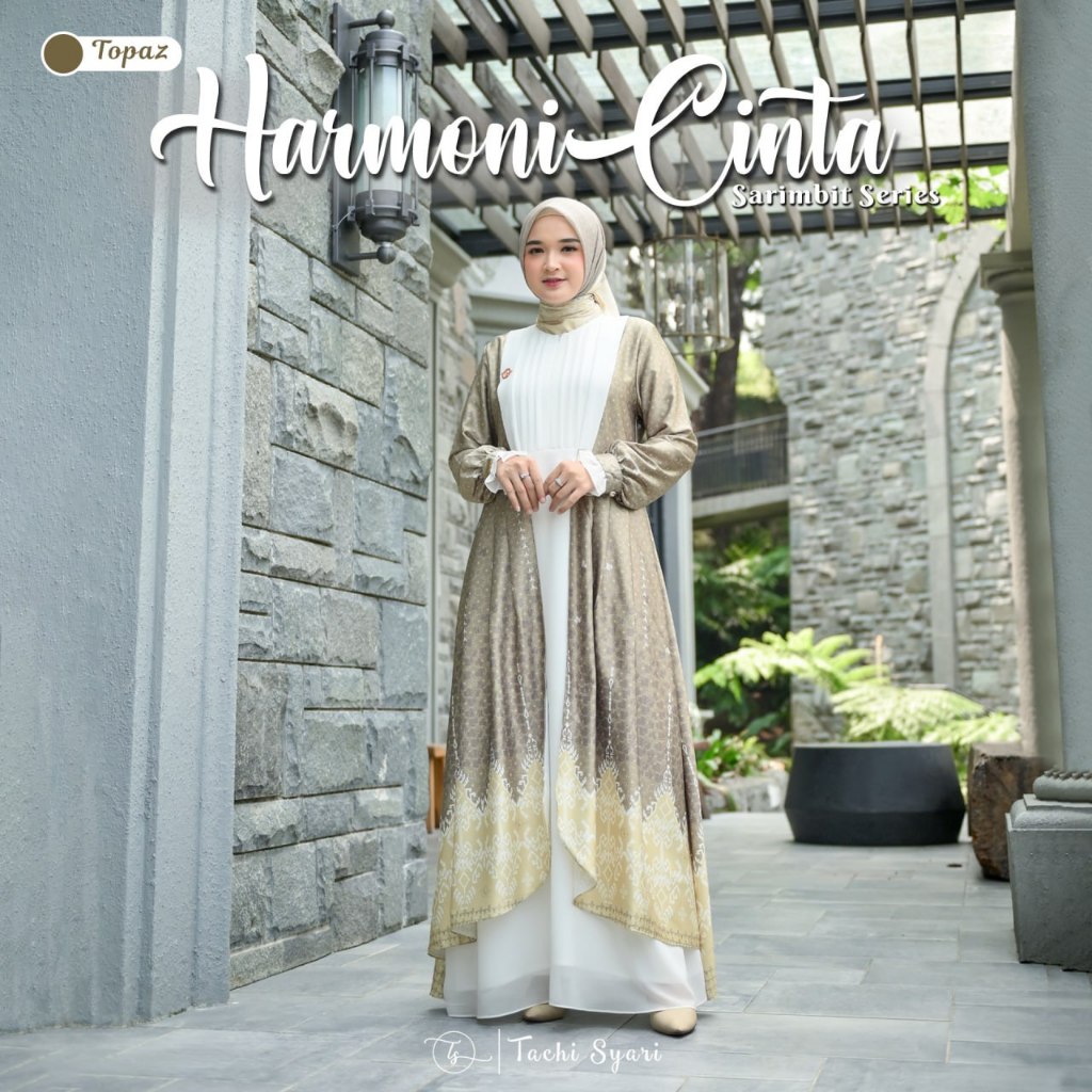[Dress Only ] Tachi Syari Melodi Dress Gamis Muslimah Dewasa Motif Modern