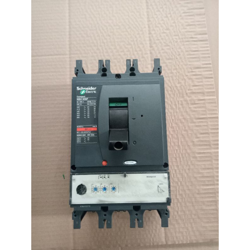 MCCB 630 AMPER SCHNEIDER ELECTRIC NFB BREAKER SCHNEIDER NSX 630 F 630 A SECOND NORMAL ORIGINAL