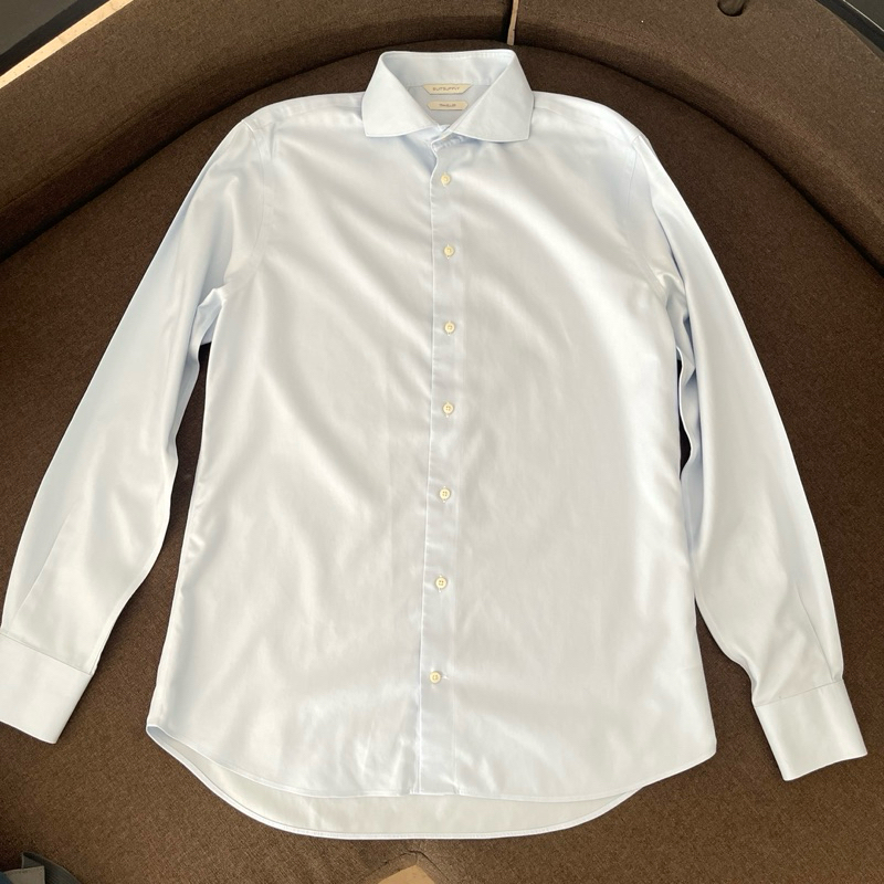 Suitsupply Buttoned Shirt Light Blue Kemeja Office Kantor Kerja Biru Muda L Slim Fit