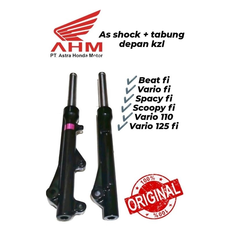 AS SHOCK + TABUNG DEPAN KZL MOTOR BEAT FI,VARIO FI,VARIO 110,VARIO 125 FI,SPACY FI,SCOOPY FI