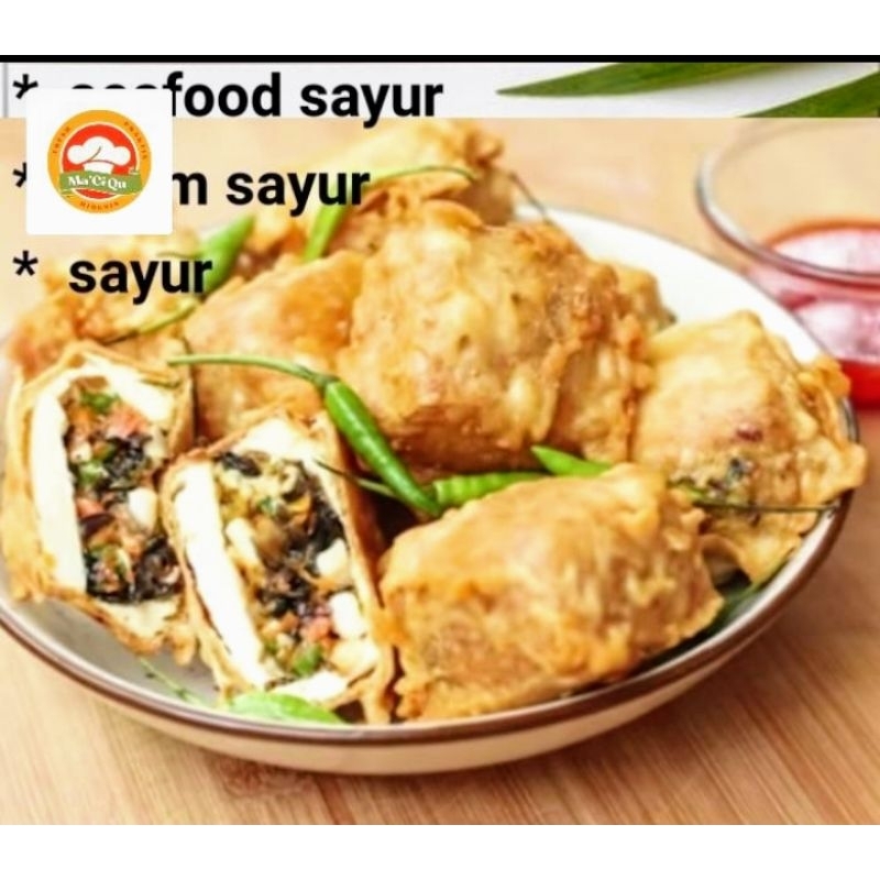 

tahu isi ala resto seafood, ayam dan sayuran, frozen