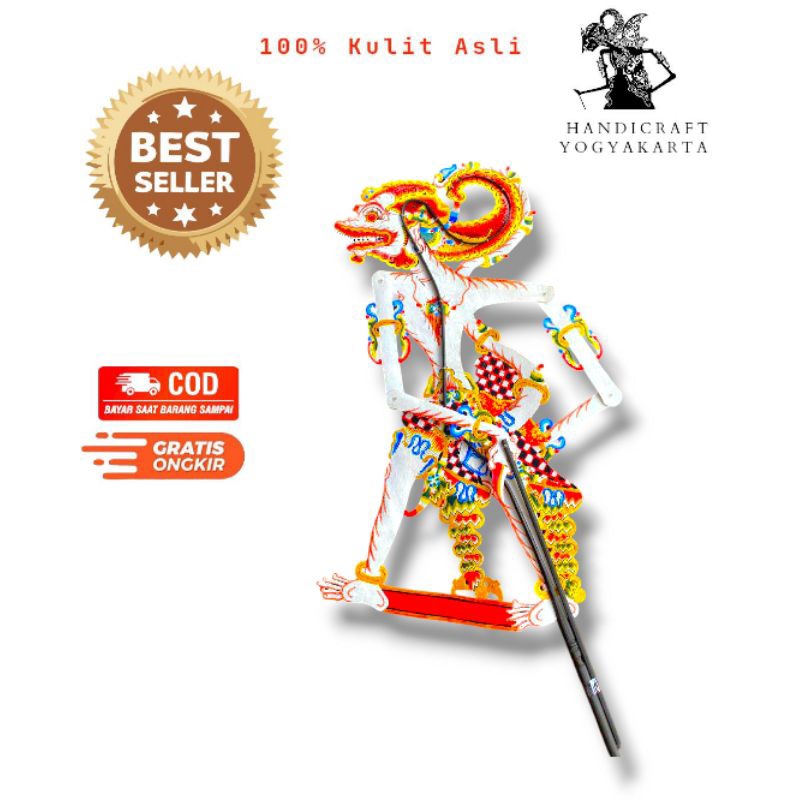 Wayang Kulit Asli Anoman/Hanoman Tinggi Wayang -+60cm