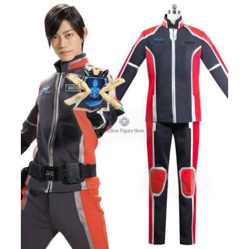 Ultraman X Jaket kostum cosplay Ultraman X