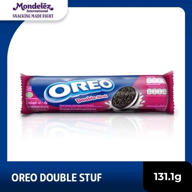 

Oreo Double Stuf Coklat dengan Krim Vanilla 131.1 gram