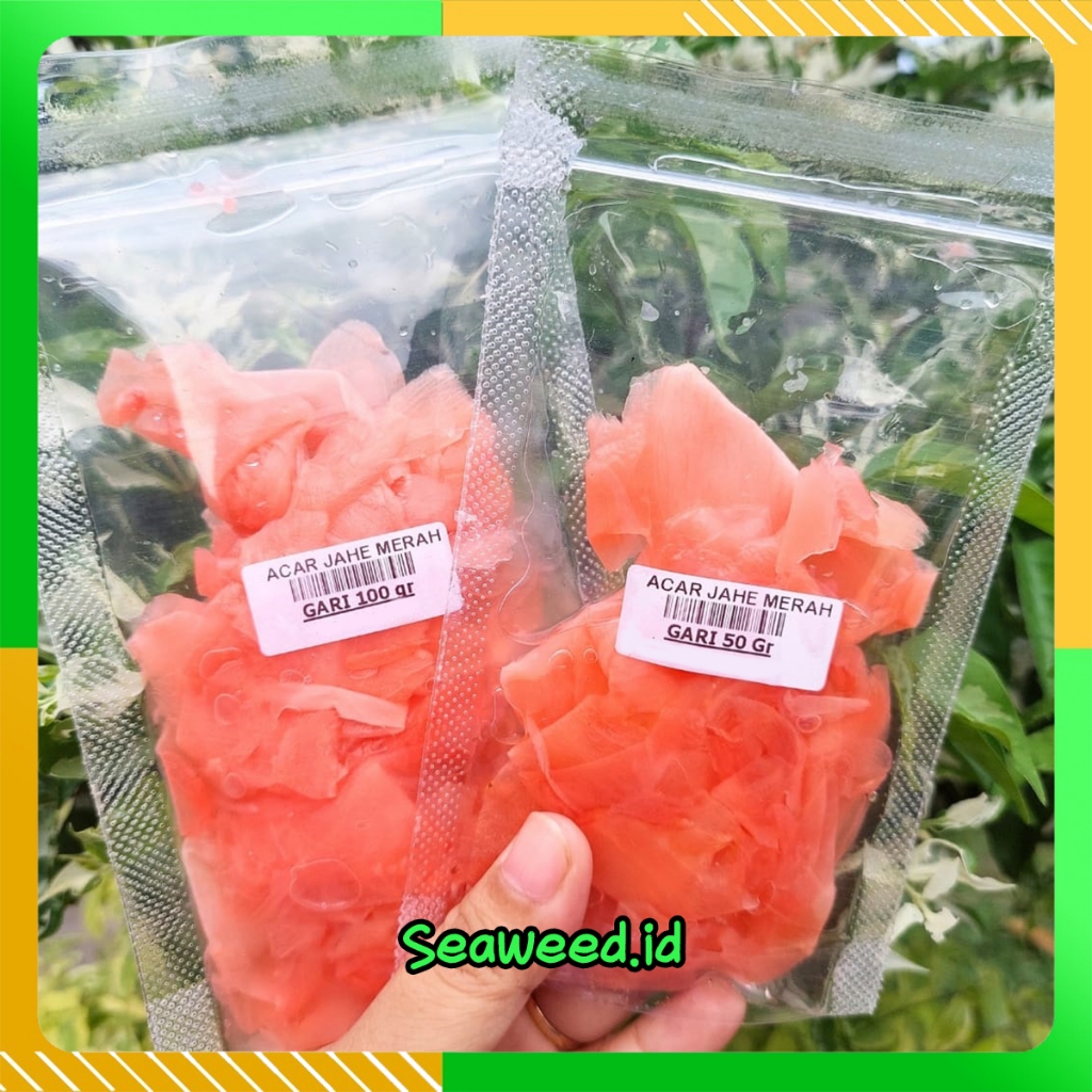 

GARI PINK Acar Jahe Pink Manis Halal │ Gary Pink Import Ginger Pickled for Sushi │ Acar Jahe