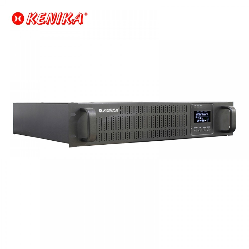 KENIKA UPS 1000W 2U Rackmount Server [KCT-RUL-1K12] External battery/Baterai eksternal, Power Invert