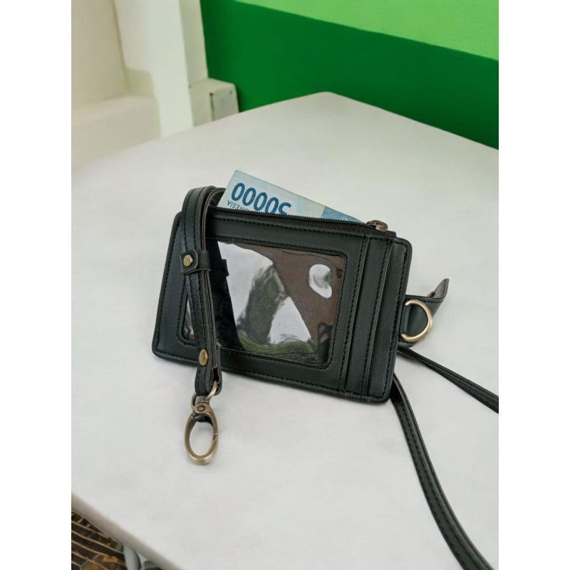 

Dompet Kartu Idcard Holderd Dompet Lanyard Name Tag Multifungsi Ziper (Kullit Premium Ch 009)