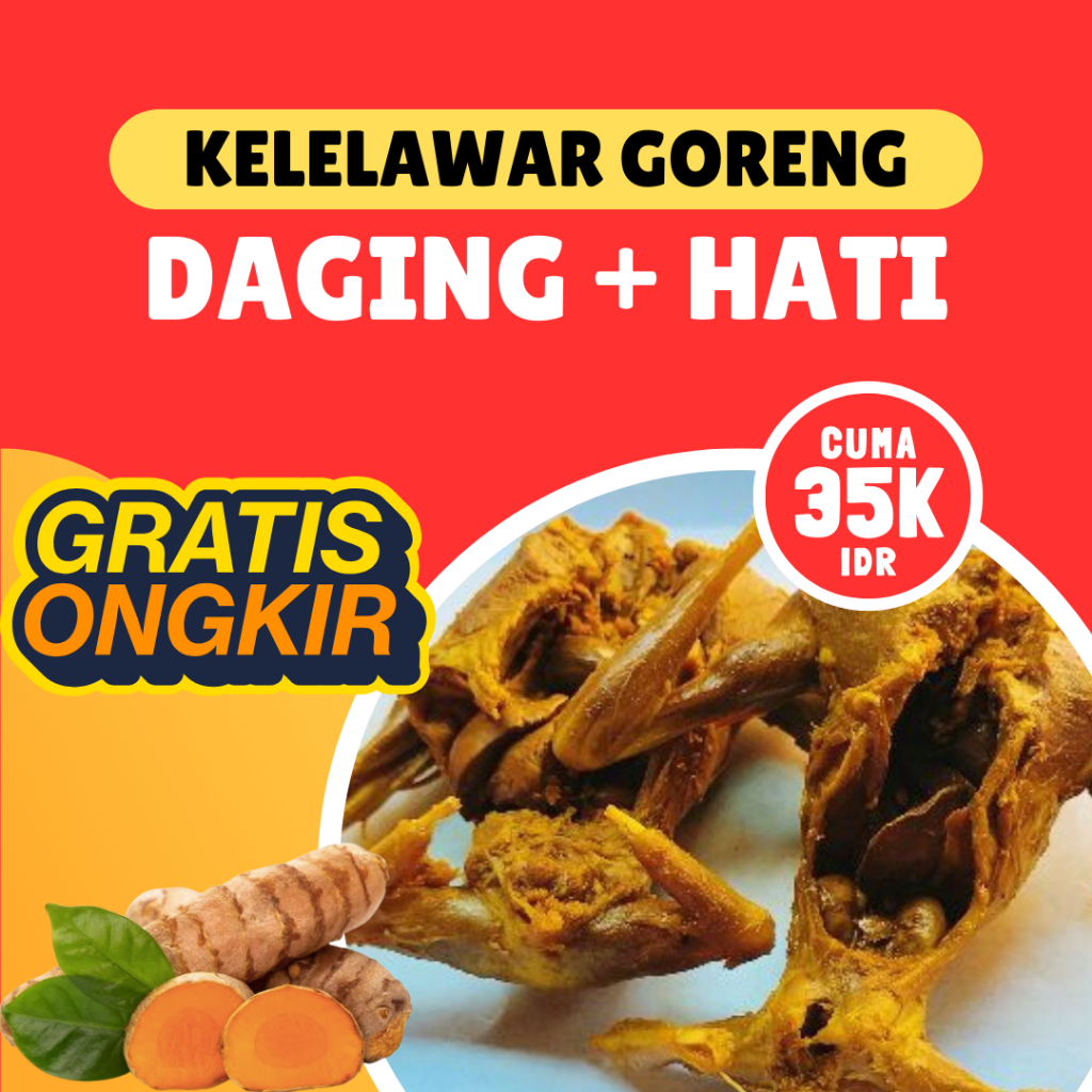 

Daging & Hati Kelelawar Goreng bumbu kuning