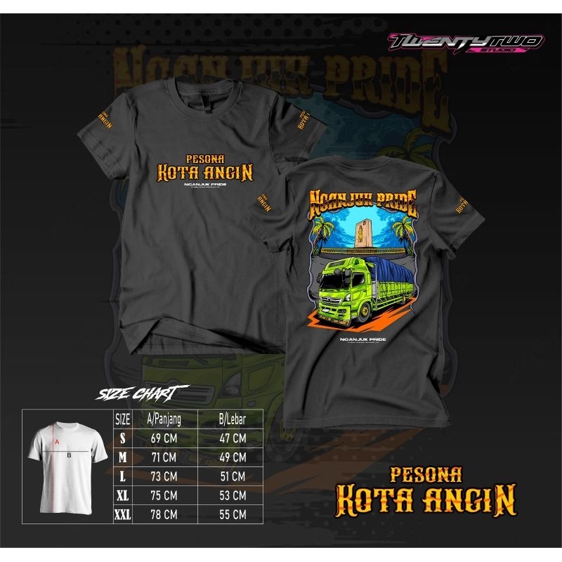 KAOS TRUCK PESONA KOTA ANGIN NGANJUK