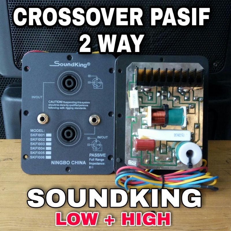 CROSSOVER PASIF 2 WAY SOUNDKING 2WAY ORIGINAL CROSOVER SOUNDKING KROSOFER LOW HIGH IMPORT