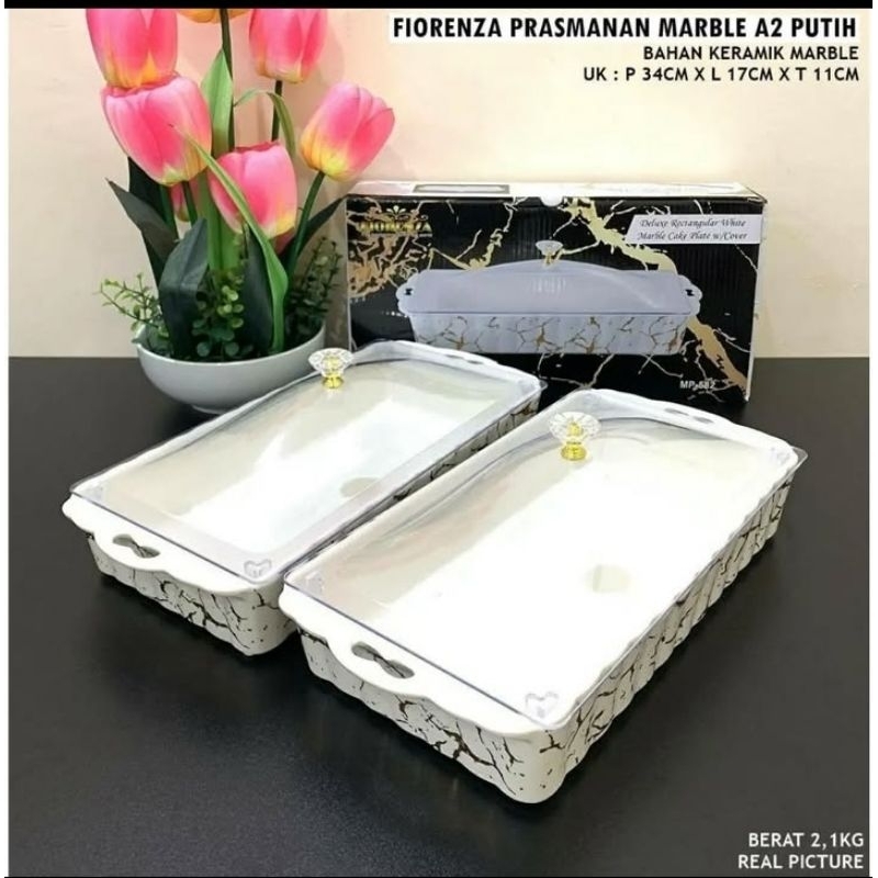 Tempat Kue/Wadah Brownies Fiorenza Marble