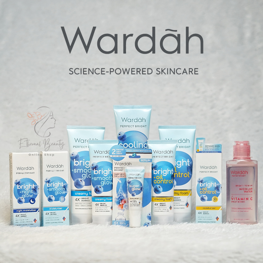 WARDAH Perfect Bright All Series | Day Night Creamy Foam Serum Moisturizer Tone Up