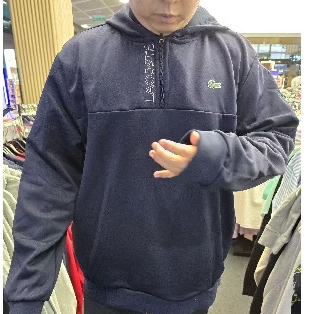 lacoste hoodie like new navy