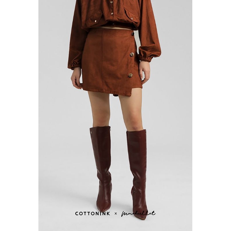 Cottonink x mmehuillet Walnut Suede Siana size S