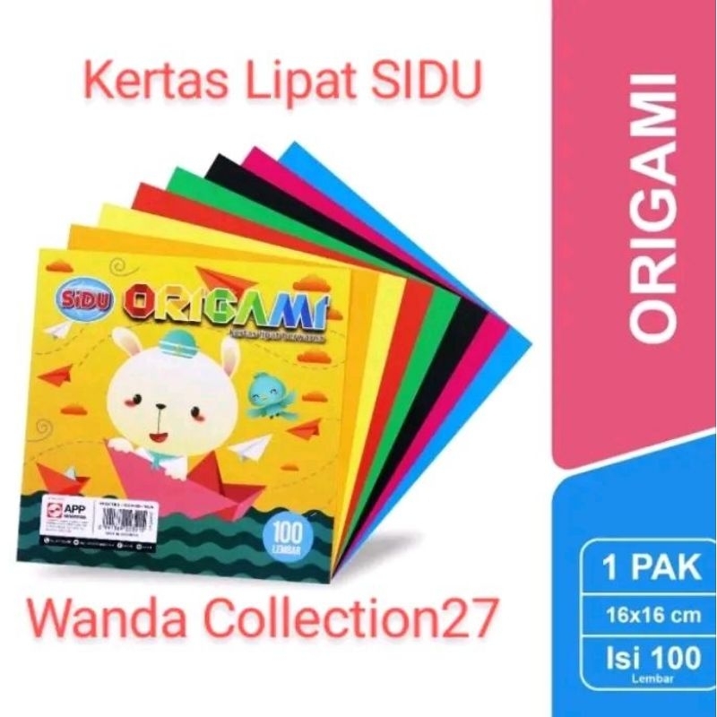 

Kertas Lipat Origami SIDU Sinar Dunia 100 Lembar Ukuran 12x12 dan 16x16 dengan 10 Pilihan Paper Warna Stationery