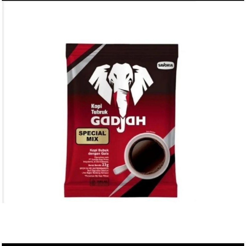 

GADJAH KOPI TUBRUK SPECIAL MIX 23GR RENCENG ISI 10 SHASET