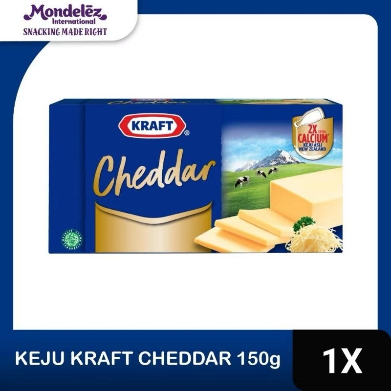 

Kraft Keju Cheddar Blok 150 gram