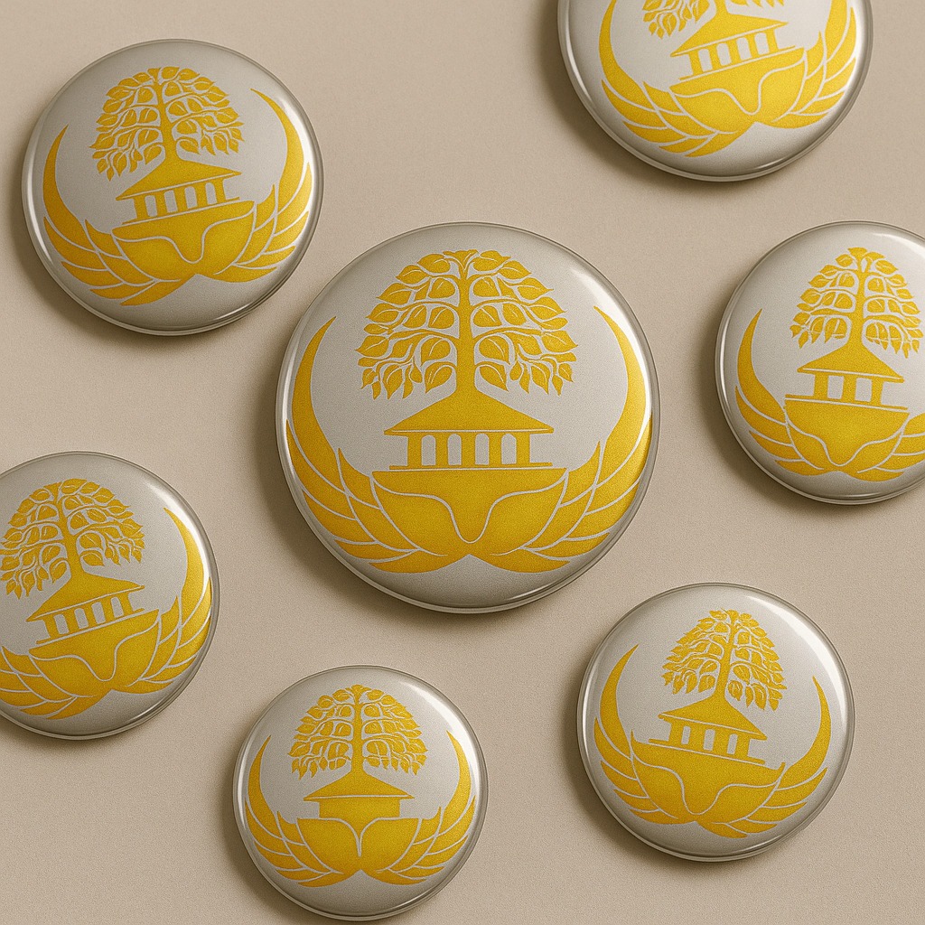 

PIN STAINLESS, PIN BAJU CUSTOM DESAIN, PIN RESIN, TEBAL 0,3 MM FINISHING RESIN