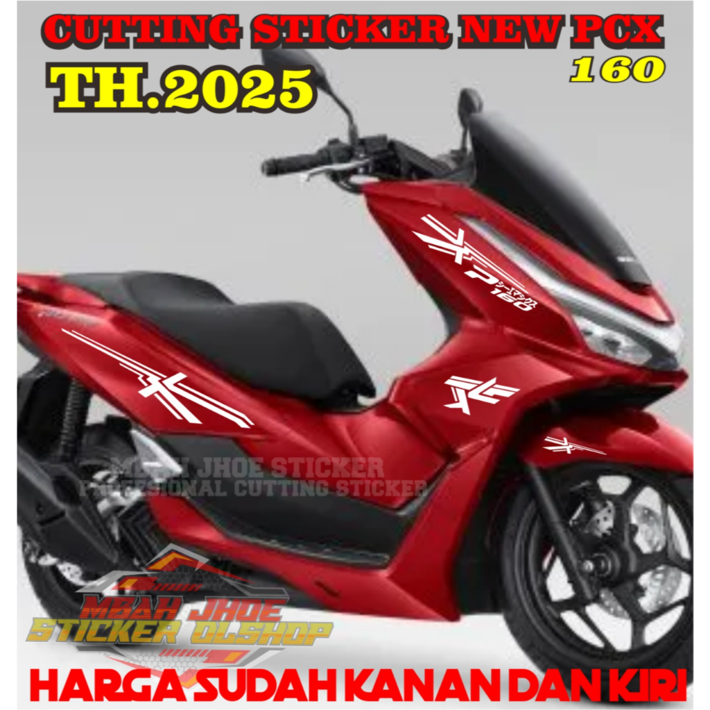 Striping Motor PCX 160 New 2025 Stiker List Body Honda Pcx160 Cutting Sticker Variasi Terbaru body m