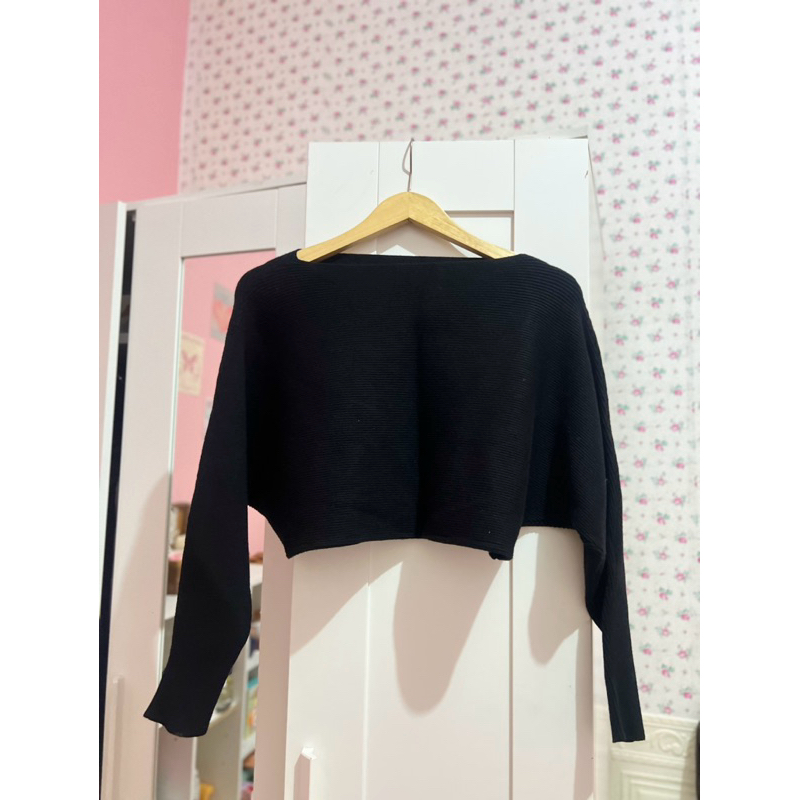 Knit Uniqlo /Top Knit /Top Knit Crop /Crop knit /Crop rajut/Crop rib/ Baju crop / Baju crop knit /Kn