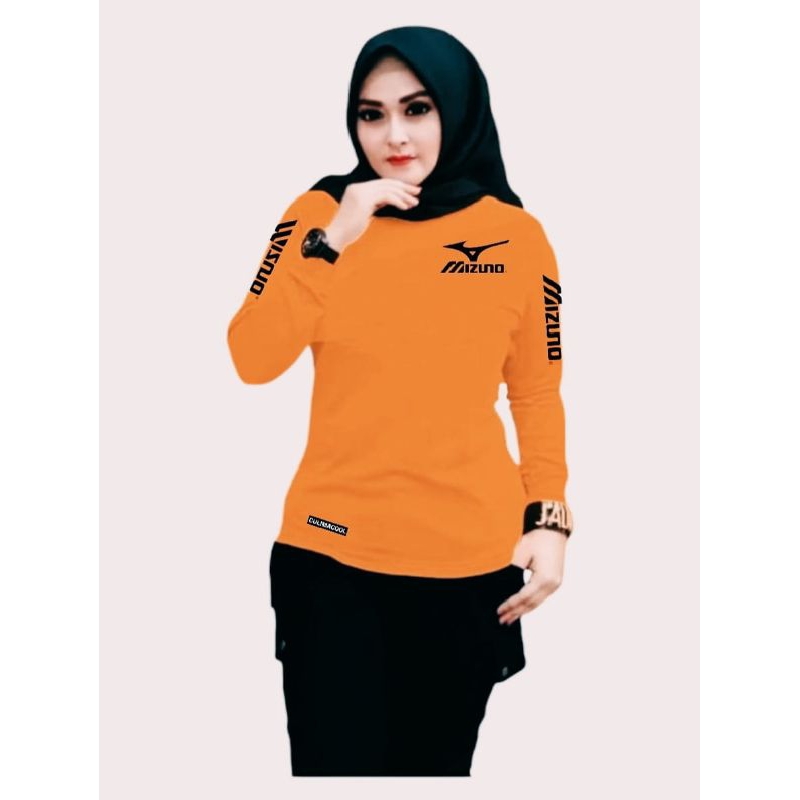DISKON BAJU SENAM WANITA AEROBIK MIZUNO, SENAM, YOGA LENGAN PANJANG