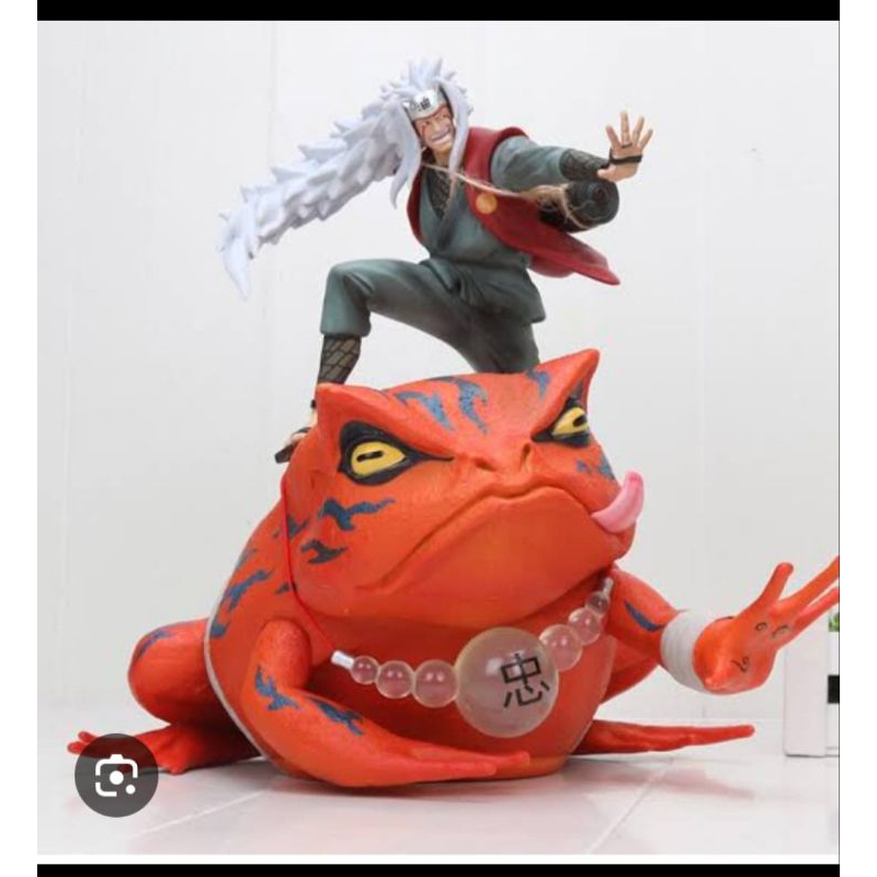 action figure Jiraya naik diatas kodok besar