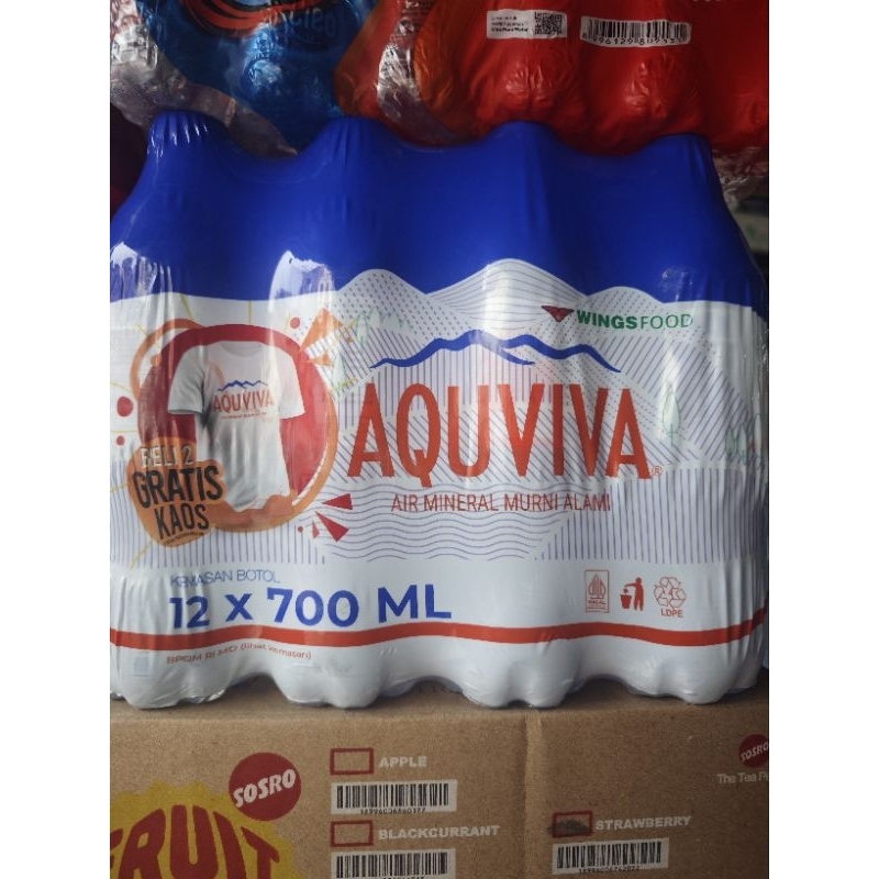 

AIR MINERAL BOTOL 700ML MEREK AQUVIVA