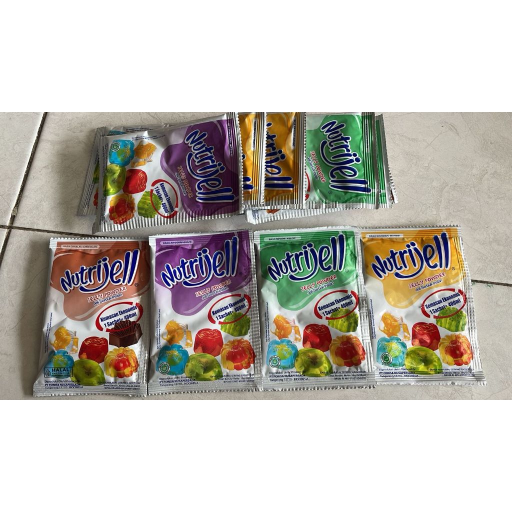 

1Pcs Nutrijell Jelly Instant Kemasan Kecil Rasa Coklat | Anggur | Mangga | Melon | Putih