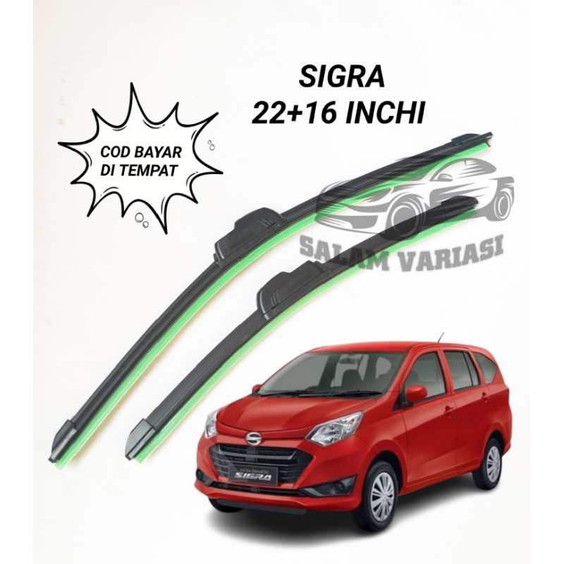 Wiper mobil sigra depan