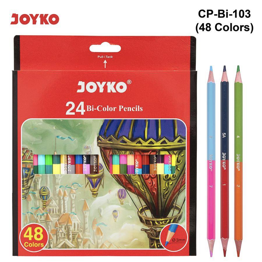 

Pensil 48 Warna 24 Bi-Color Joyko CP-Bi103 ( Duo Colors Pencils )