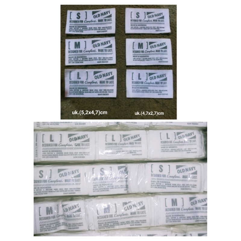 

label merek brand label (main size misc) tag old navy