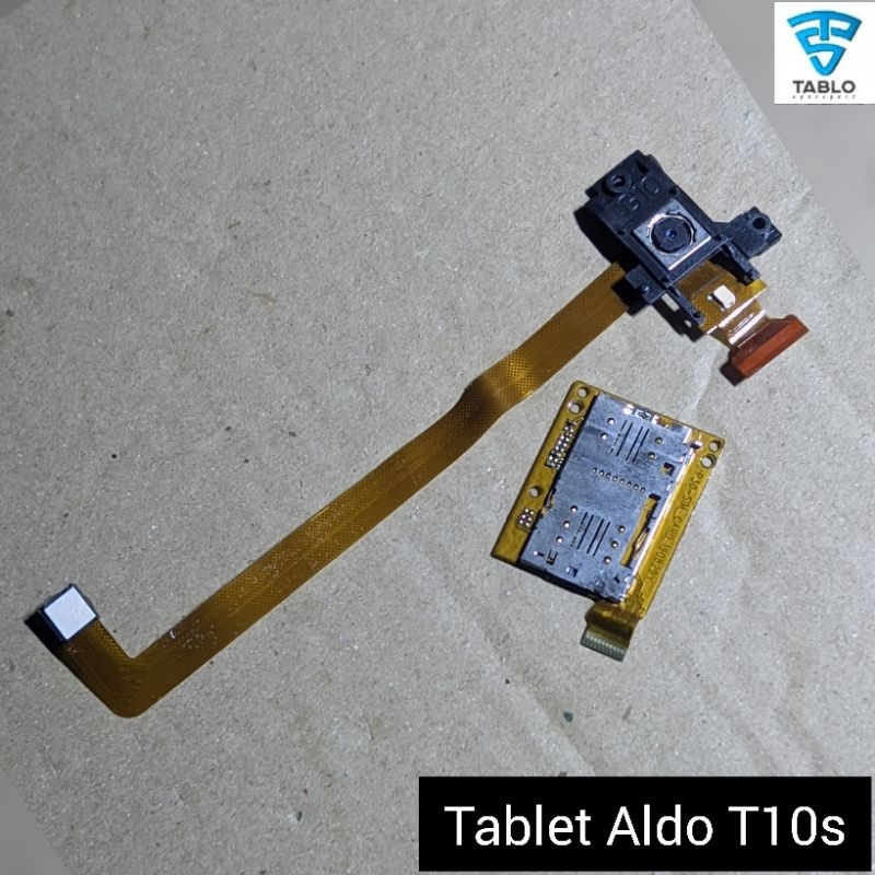 kamera depan belakang tempat sim tablet Aldo T10s original copotan bergaransi