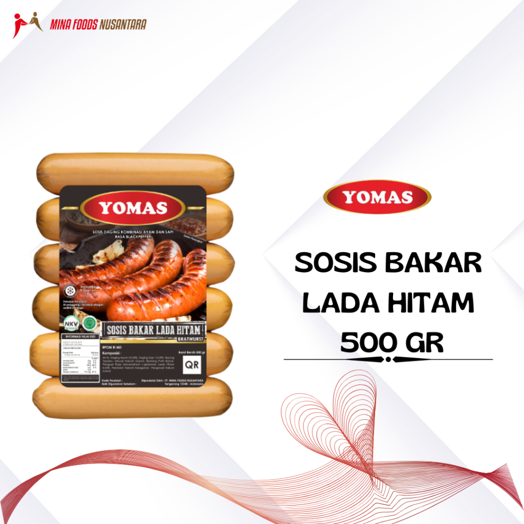 

YOMAS SOSIS SAPI BAKAR LADA HITAM MINI ISI 10'S 500 GR