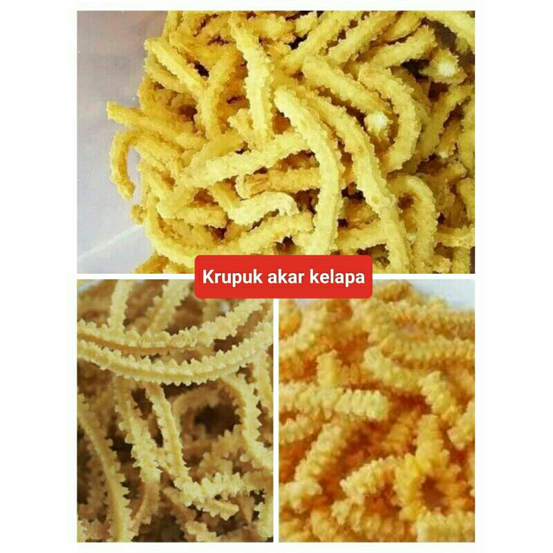 

Krupuk akar serabut krecek mentah kerupuk model akar oleh-oleh khas kediri
