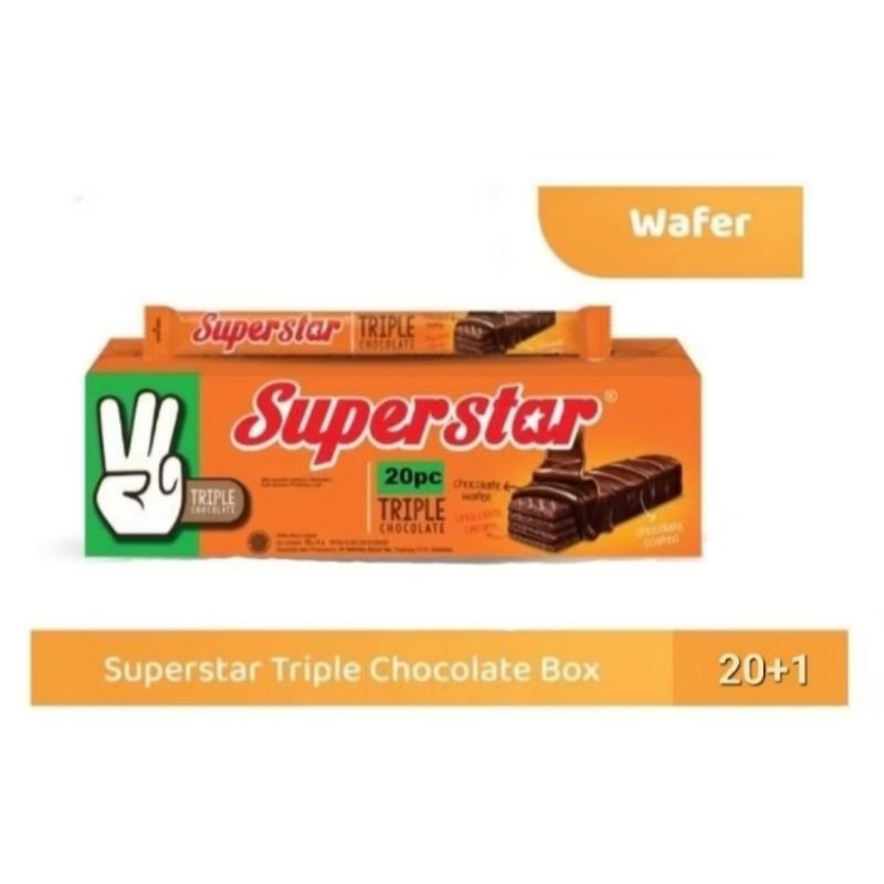 

coklat super star 1box 20+1