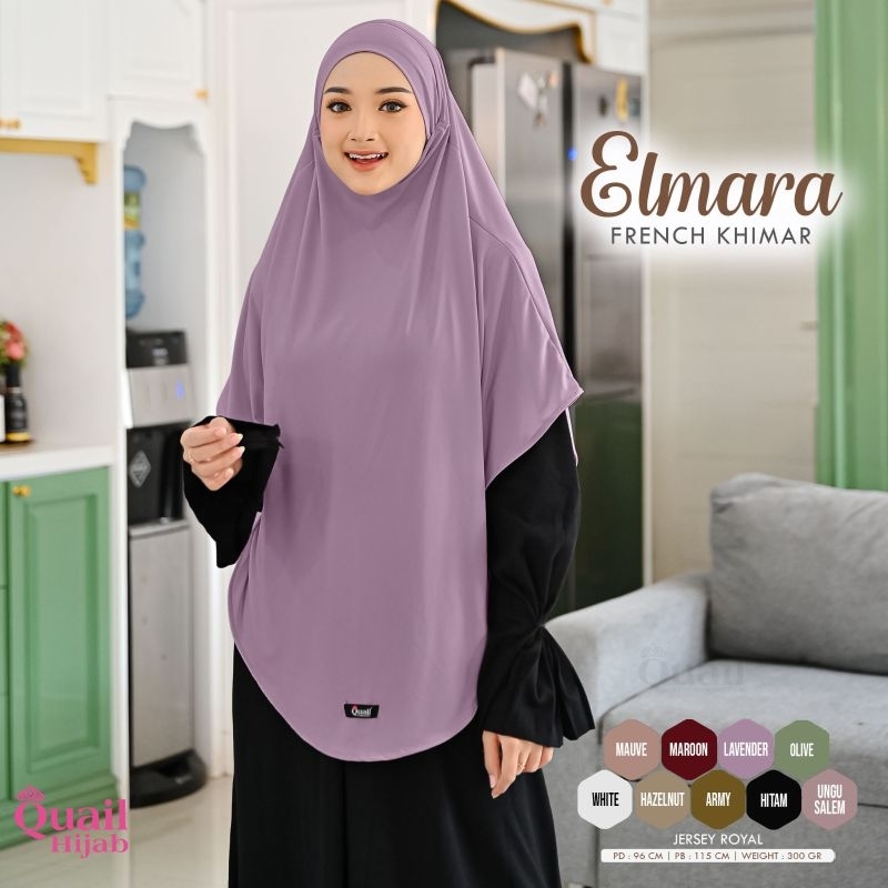 QUAIL HIJAB - ELMARA FRENCH KHIMAR//HIJAB KHIMAR KEKINIAN//HIJAB FRENCH JUMBO//HIJAB FRENCH JERSEY//