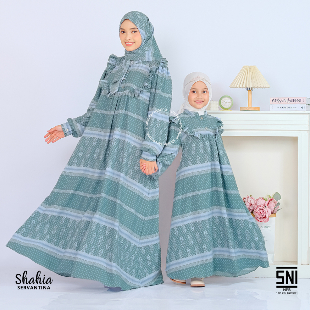 Shahia Servantina - Miranda Dress Gamis Anak Perempuan Couple Mom Kids